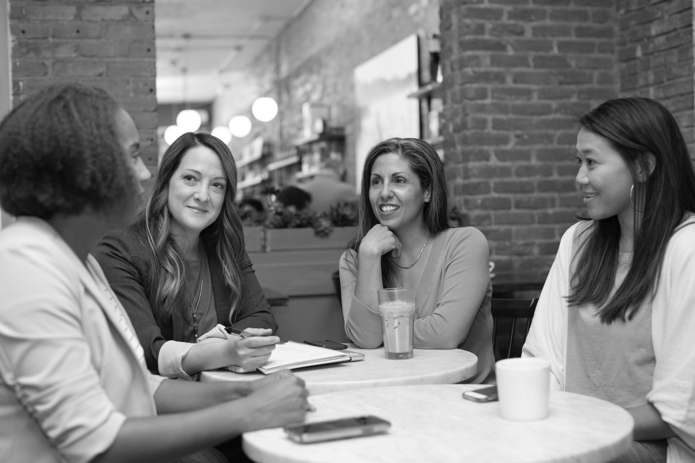 Women collaborating together